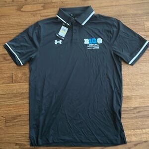 BIG 10 Wrestling Championship Under Armour Polo Shirt NWT